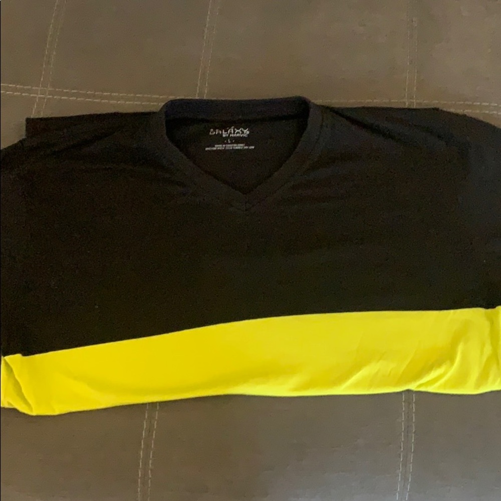Cool black and yellowish green shirt